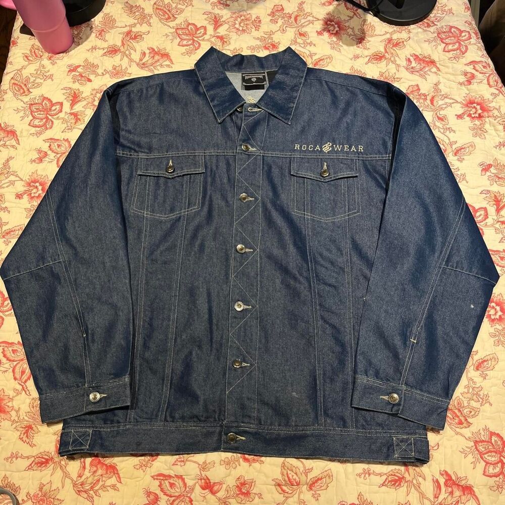 Rocawear Men's Blue and Navy Jacket